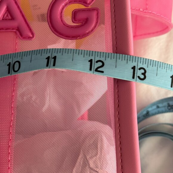 NWT's "Candy Pink" Marc Jacobs Mesh Tote Bag - Picture 3 of 13